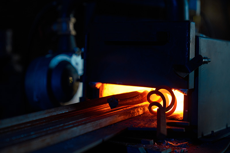 Industrimaskin utsatt för höga temperaturer under drift
